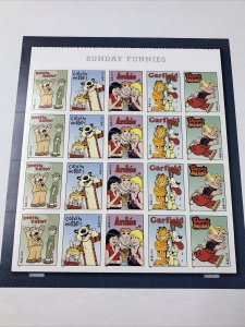 US Scott 4467-4471 Sunday Funnies 2009 MNH 44 Cent 44c Sheet of 20 Stamps