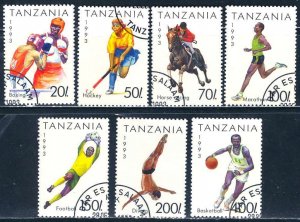 Tanzania 1992: Sc. # 1018-1024; Used CTO Cpl. Set