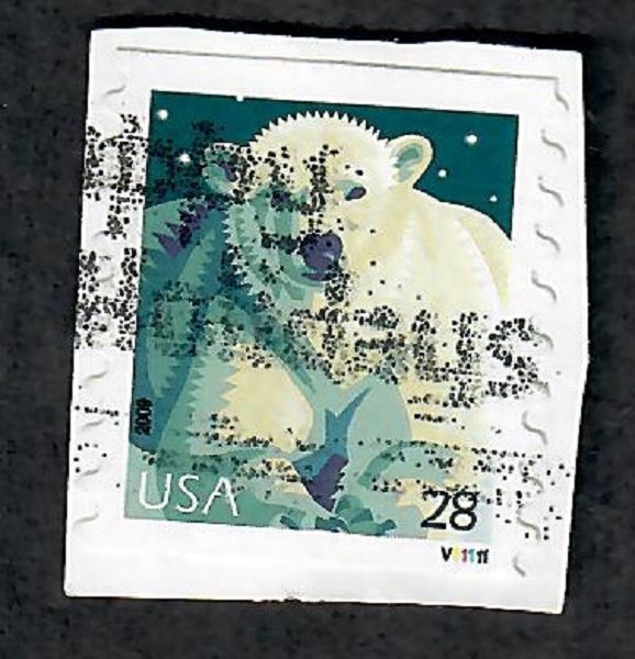 US #4389 Polar Bear Used PNC Single #V11111