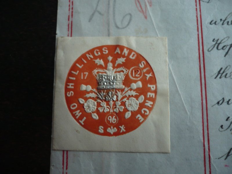 Revenue Stamps - Great Britain - Indenture Document - 1894/96