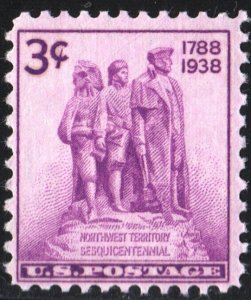 SC#837 3¢ Northwest Territory (1938) MNH