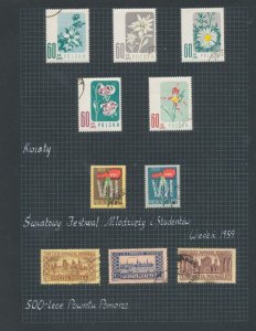 Poland Mid Period Used Airs Flowers Sport Wildlife(90+Stamps) UK2136