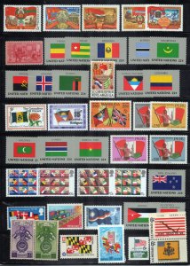 Flags Stamp Collection MNH/MH National Emblems ZAYIX 0524S0014