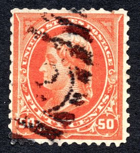 US 1894 50¢ Jefferson stamp #260 used Sc CV $140