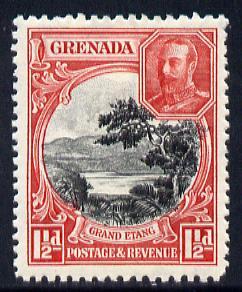 Grenada 1934-36 KG5 Pictorial 1.5d black & scarlet P1...