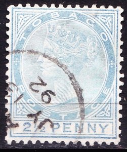 TOBAGO 1883 QV 2.5d Dull Blue SG16 FU