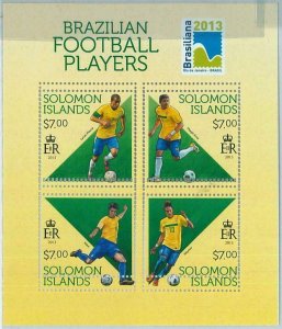 M1381 - SALOMONS - ERROR, 2013 MISSED SHEET: Neymar, cocoa', FOOTBALL-