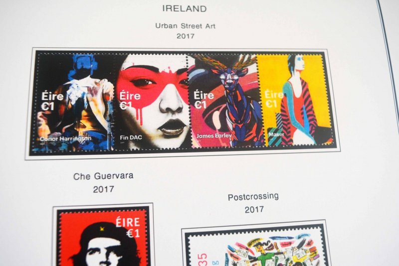 COLOR PRINTED IRELAND 2011-2020 STAMP ALBUM PAGES (60 illustrated pages)