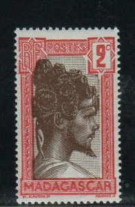 MALAGASY #148  1930  2c SAKALAVA CHIEF      MINT F-VF LH  O.G  a