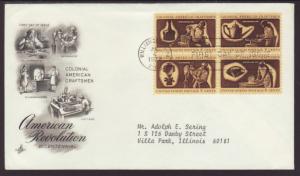 US 1459a Craftsmen 1972 Artcraft Typed FDC