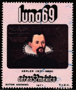 MEXICO C379, Physists and Astronomers - JOHANNES KEPLER. Used. (1277)