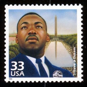 #3188a 33c Martin Luther King Jr, Mint **ANY 5=FREE SHIPPING**