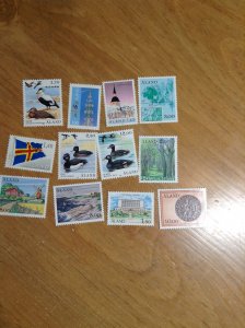 Aland Islands (Finland)  # 7-9/12-14/16-21 MNH