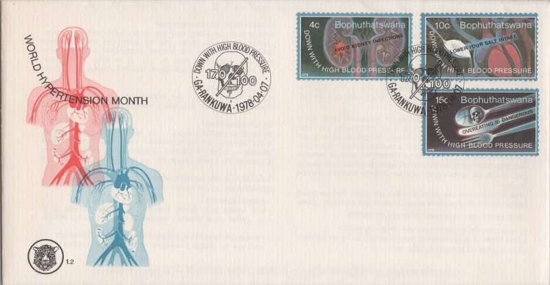 ZAYIX S. Africa Bophuthatswana 22-24 FDC Medicine Health Medical 080522SM06