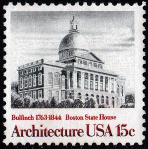 SC#1781 15¢ American Architecture: Boston State House (1979) MNH