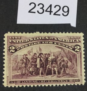 US STAMPS #231 MINT OG H LOT #23429