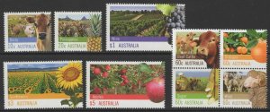 AUSTRALIA SG3742/50 2012 FARMING AUSTRALIA MNH