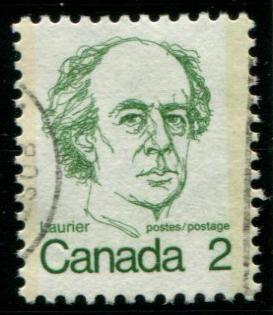 587 Canada 2c Laurier, used