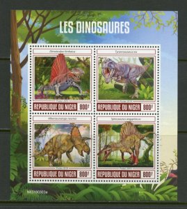 NIGER 2019 DINOSAURS SHEET  MINT NEVER HINGED