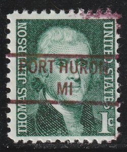 Precancel - Port Huron, MI - PSS 841
