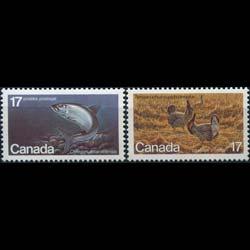 CANADA 1980 - Scott# 853-4 Wildlife Set of 2 NH