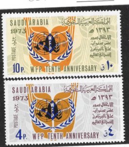 SAUDI ARABIA 1975 SG 1111 1112 NEVER HINGED