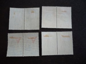 Stamps - Cuba - Scott# 458-461 - Mint Hinged Set of 4 Stamps in Pairs