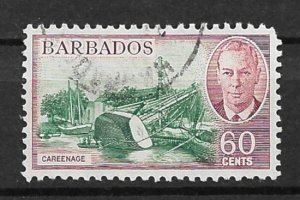 1950 Barbados 225 60¢ Careenage used