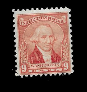 US 1932 Sc# 714 9 c Washington Bicentennial Mint NH - Vivid Color - 