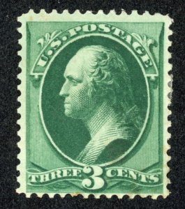 US 158 MH 1873 3c green