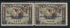 Canada C4 MNH 1932 Surcharge Pair (ap9385)