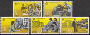 East Germany - DDR - 1981 Postal Training Sc# 2161/2165- MNH (265N)