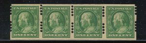 383 Farwell Group 4 4B4 Perfs Strip of 4 Stamps with PSE Cert LV5097