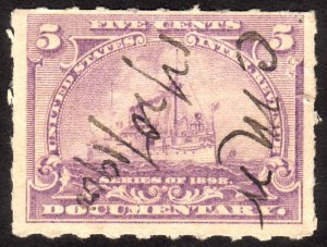 1898, US 5c, Documentary, Used, Sc R167