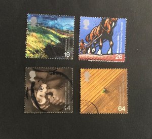 1999 GB. Millenium Project (9th) Farmers' Tale. Set of 4 used stamps