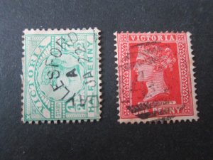 Australia VIC 1899 Sc 180-81 FU