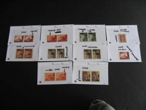 Croatia imperfs, errors group,presentable but all have small faults,see pictures