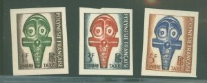 French Polynesia #J28-J30  Single (Complete Set)