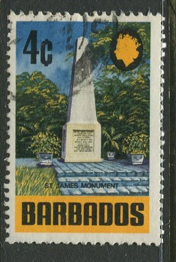 Barbados -Scott 331 - Definitives - 1970 - Used - Single 4c Stamps