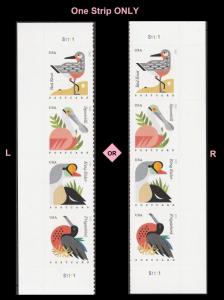 US 4991-4994 4994a Coastal Birds postcard rate plate strip 4 MNH 2015