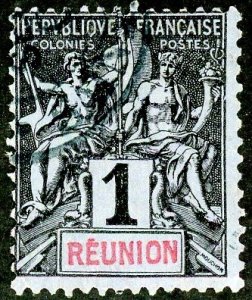 Reunion, Scott #34, Used