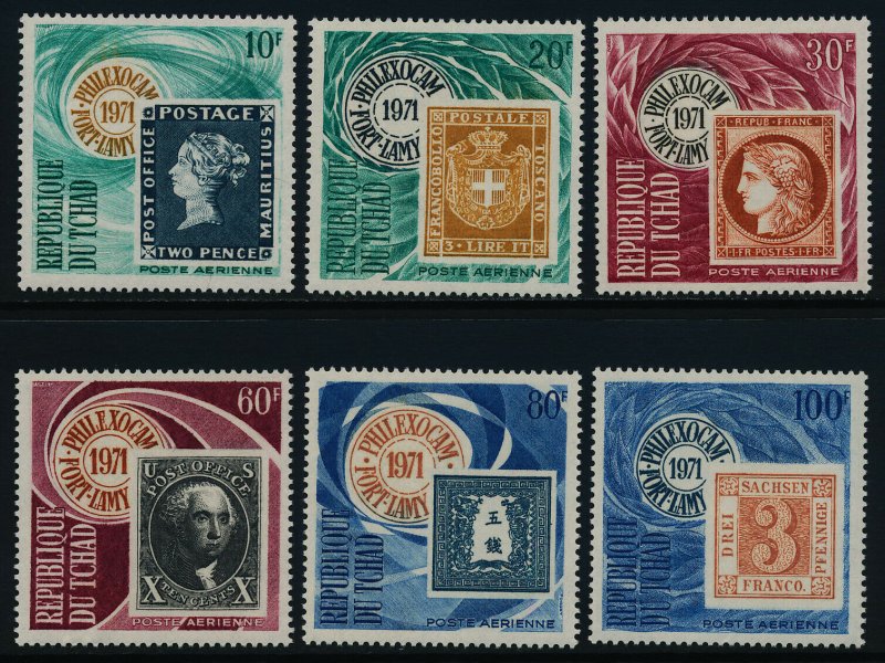 Chad C74-9 MNH Stamp on Stamp