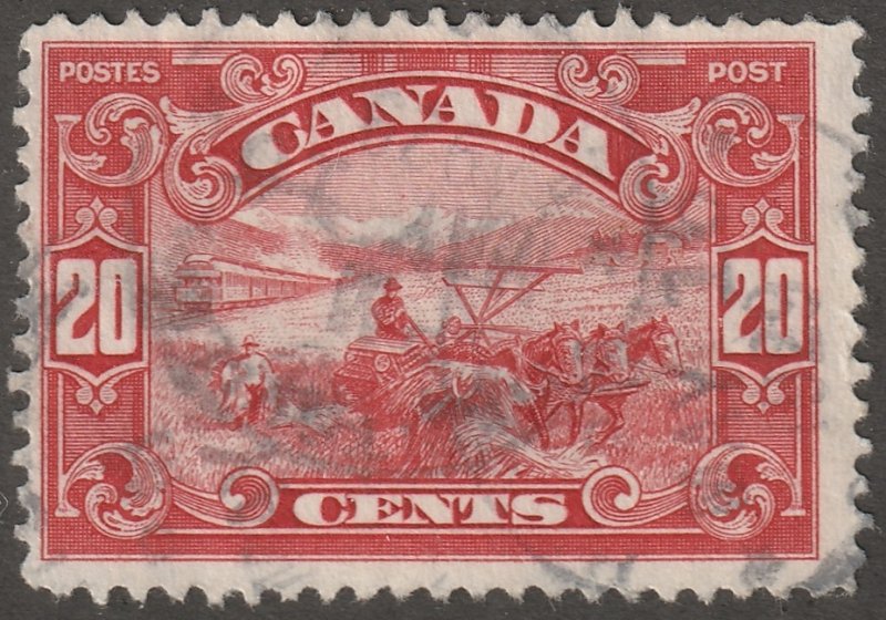 Canada, stamp, Scott#157,  used, hinged,  no  gum, #Q-C157