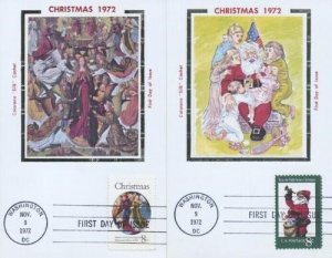 1471/1472 CHRISTMAS 1972 - Colorano Silk Card Set