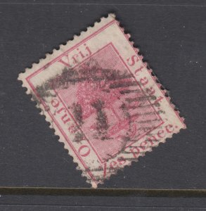 Orange Free State SG 6 used. 1868 6p rose carmine, excellent Numeral 11 cancel