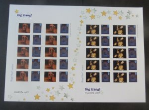 2011 Stampex Big Bang Aliens Bletchley Phone Box Limited Edit. Smiler Sheet U/M