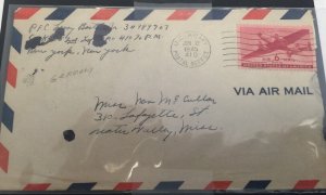 C25 On APO 410 Germany Cover, 1945 