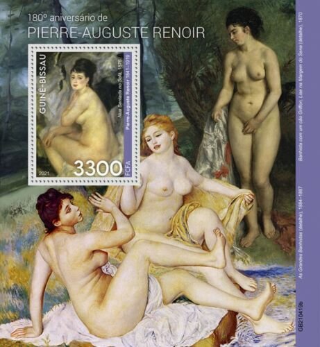 2021/10- GUINEA BISSAU - PIERRE AUGUST RENOIR            1V complet set MNH ** T