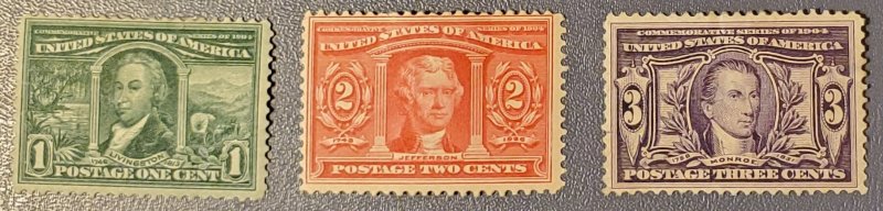 323-27 - Complete Set, 1904 Louisiana Purchase - Mystic Stamp Company