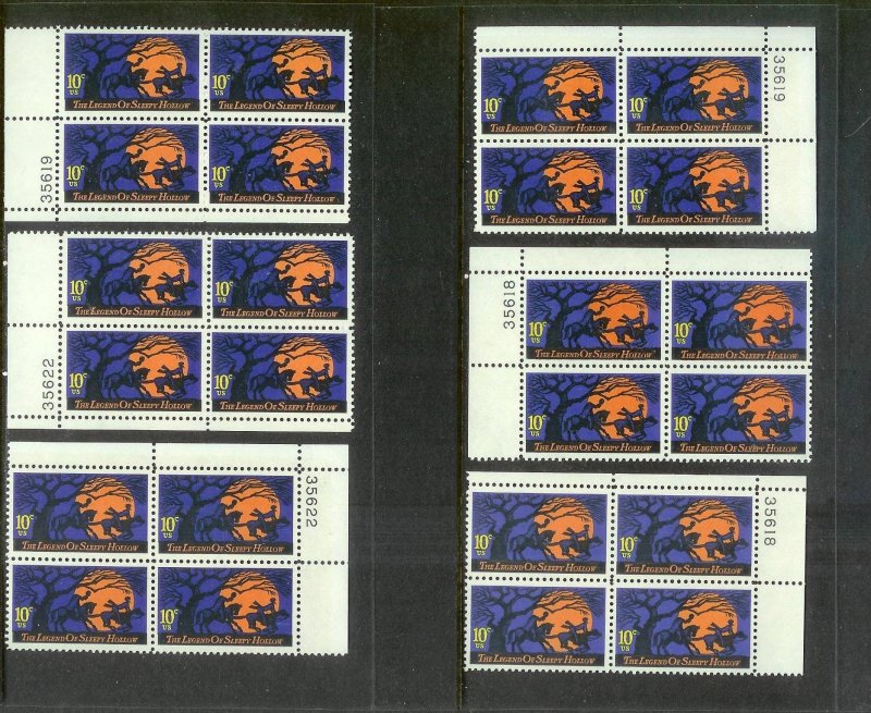 UNITED STATES (198) Blocks/Plate Blocks/Strips Stamps ALL Never Hinged FV=$67+